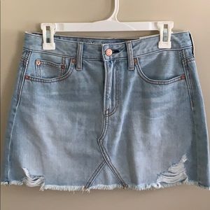 Denim mini skirt